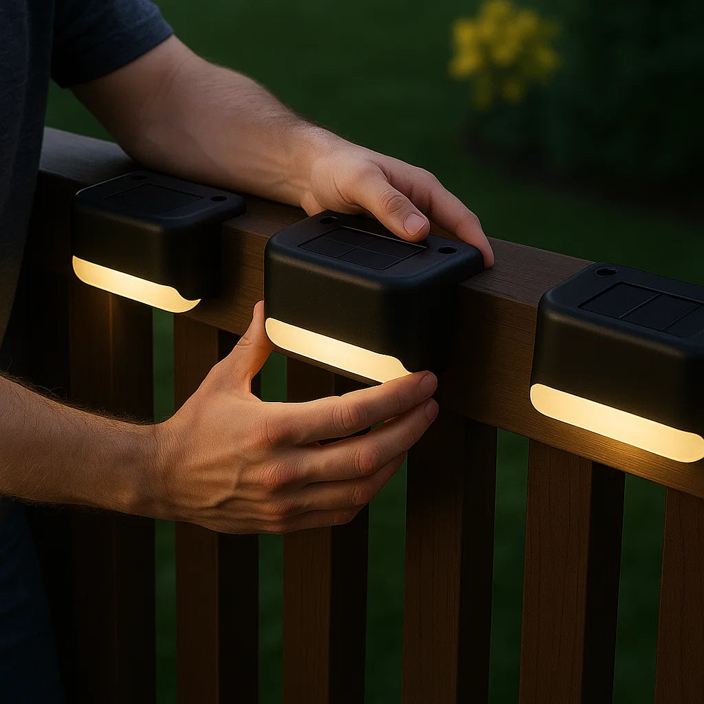 Luz solar para escaleras